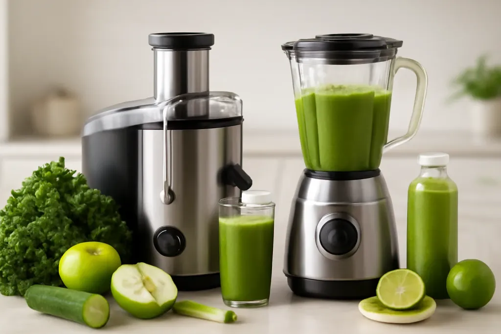 A second photo showing a related step or detail for juicer vs blender for green drinks