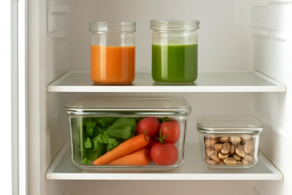 Editorial illustration related to small kitchen juicing setup