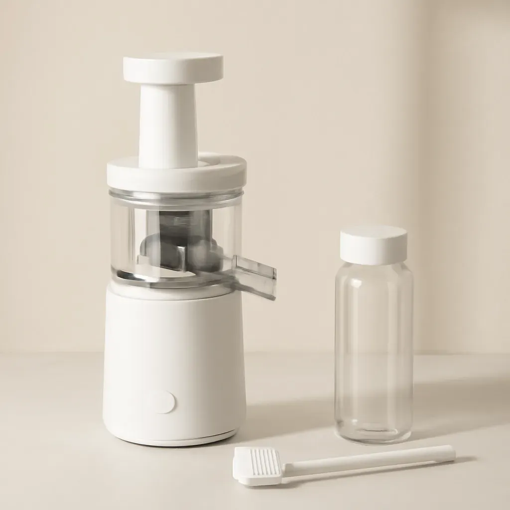 Editorial illustration (not the exact linked listing) of complete beginner juicing starter kit
