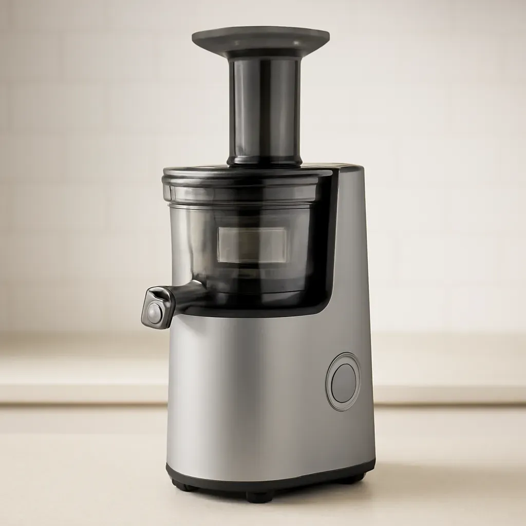 Editorial illustration (not the exact linked listing) of entry-level vertical juicer