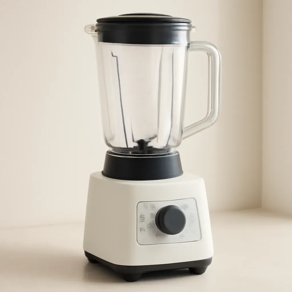 Editorial illustration (not the exact linked listing) of high-speed blender with preset programs
