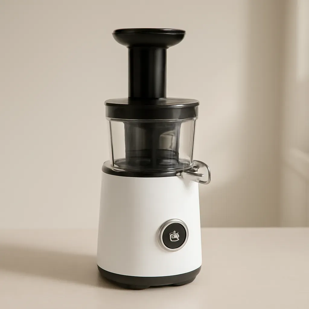 Editorial illustration (not the exact linked listing) of juicer with reverse/anti-clog function