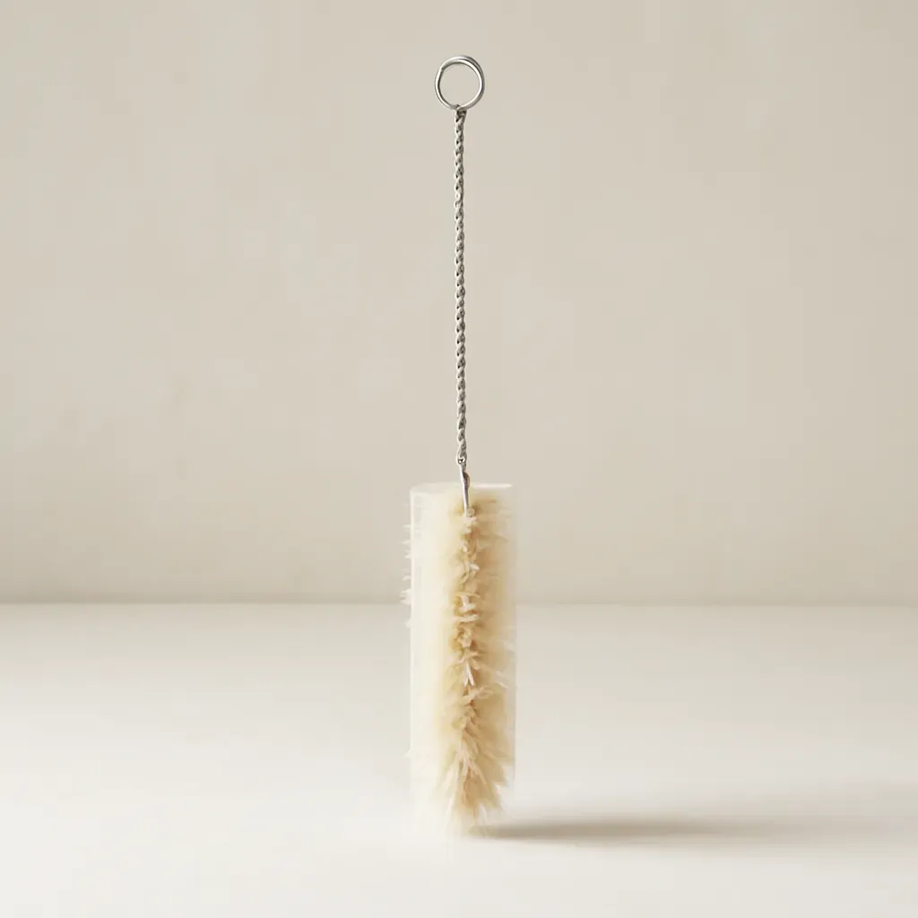 Editorial illustration (not the exact linked listing) of narrow bottle and straw cleaning brush