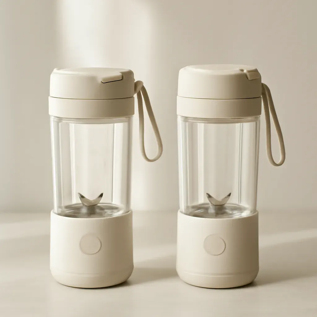 Editorial illustration (not the exact linked listing) of portable blender two-pack